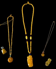 Lot Of 5 Pieces Amber Pendant