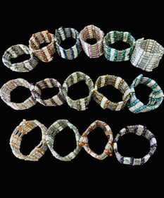 Wholesale 15 x Multicolor Black Hematite Magnetic Bracelet for Women 41”