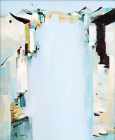 A CHINESE OIL PAINTING