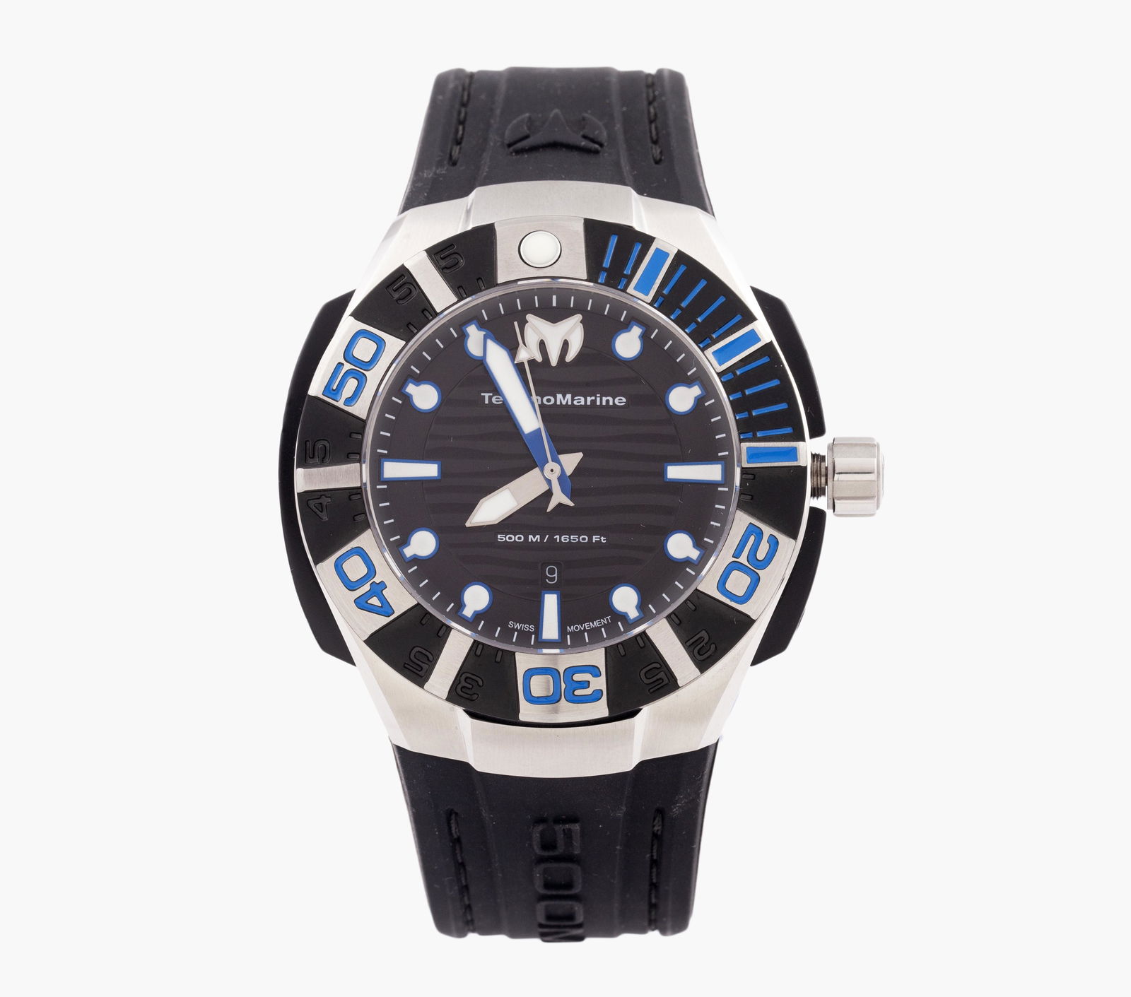 TECHNOMARINE BLACK REEF WATCH MODEL 515011Made of steel. TechnoMarine Black Reef men's watch, model: TECHNOMARINE BLACK REEF WATCH MODEL 515011Made of steel. TechnoMarine Black Reef men's watch, model 515011. Quartz. 44 mm in diameter. Calendar window at 6am. Brand new. No battery. Numbered: 20035153