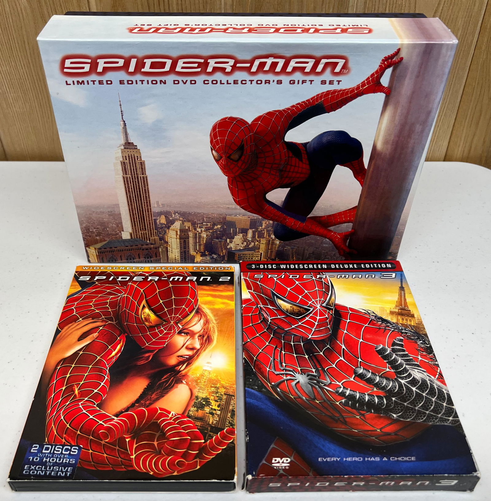 Spider-Man Movies 1, 2, and 3 DvD's (1 of 7)