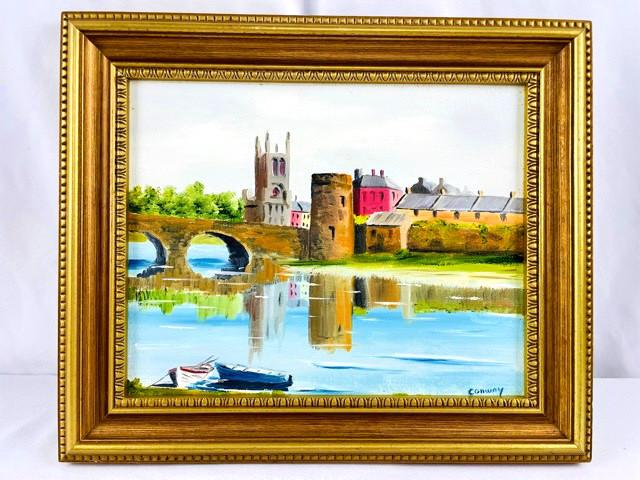 Original Watercolor of Neuschwanstein Castle Signed (1 of 8)