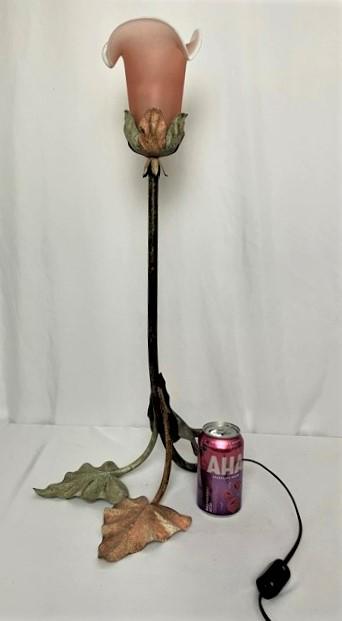 French Art Nouveau Lamp w/ Vianne Globe (1 of 7)