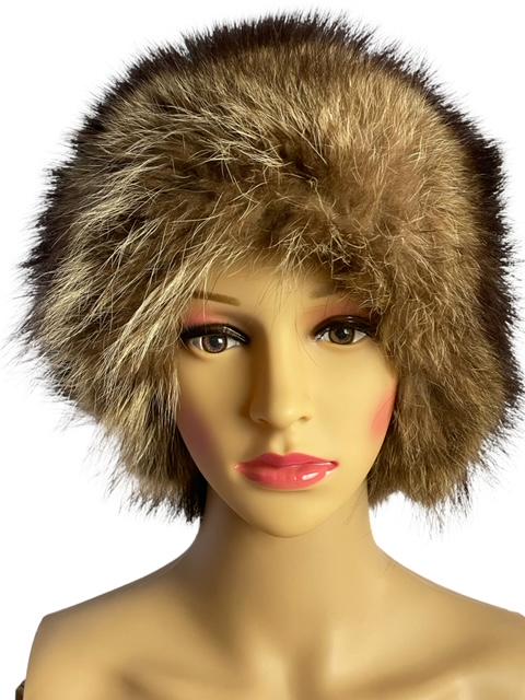 Beautiful Raccoon Fur Hat Size Small to Medium (1 of 6)