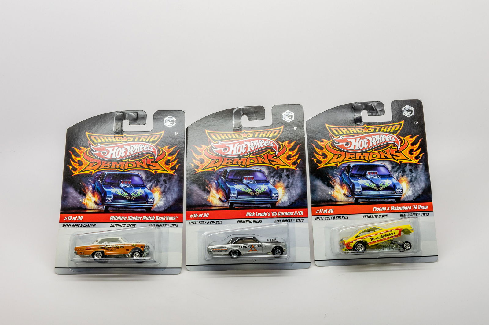 Hot Wheels Drag Strip "Demons" New in Packages (3) (1 of 2)