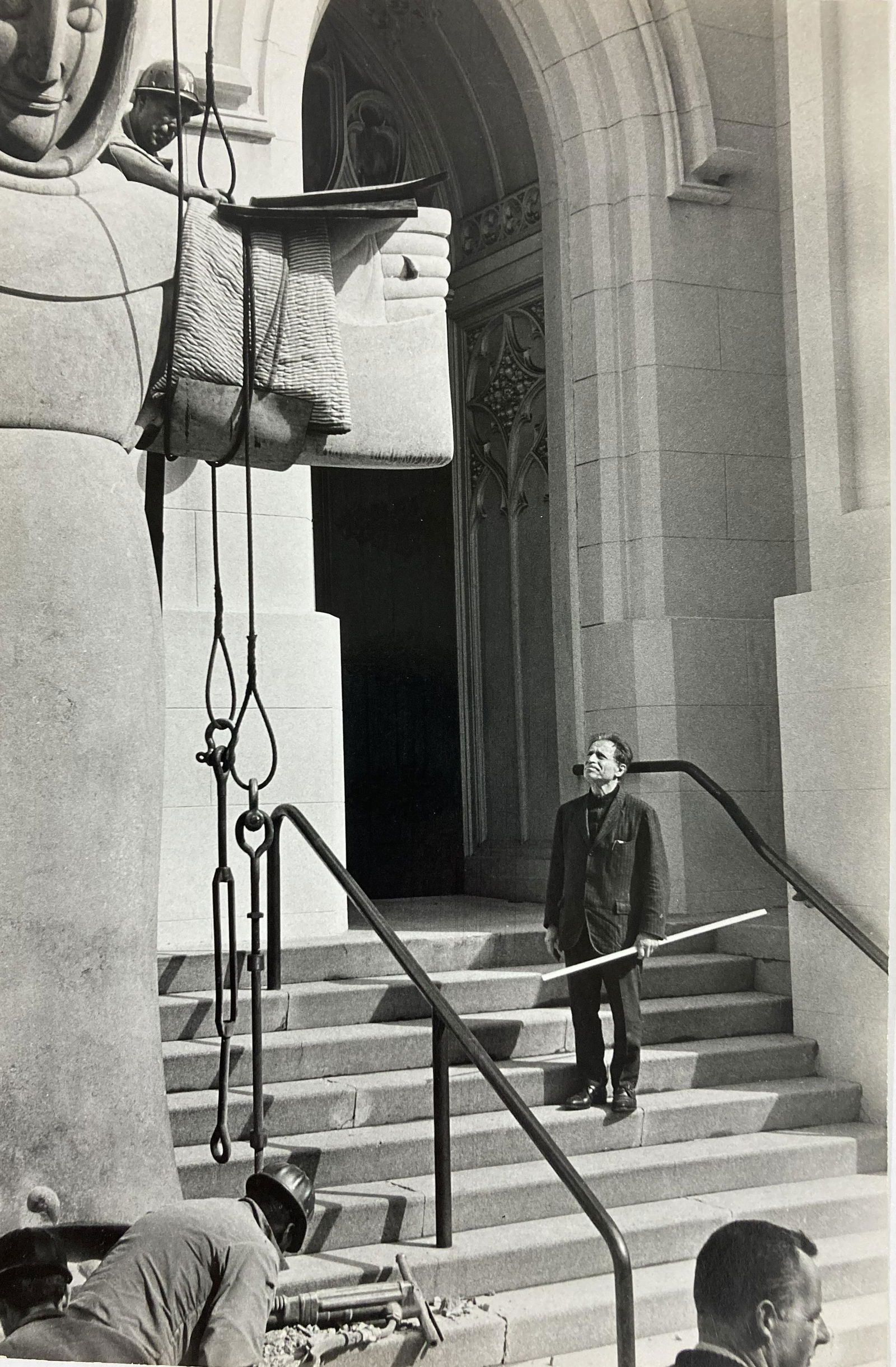 JIM MARSHALL Signed GELATIN SILVER PRINT 1960 Sculptor BENNY BUFANO (1 of 11)