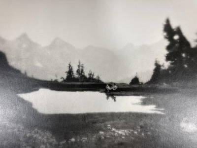 IMOGEN CUNNINGHAM Pencil Signed ON MOUNT RAINIER 2, 1915 Gelatin Silver Print FULSOM STREET TRUST