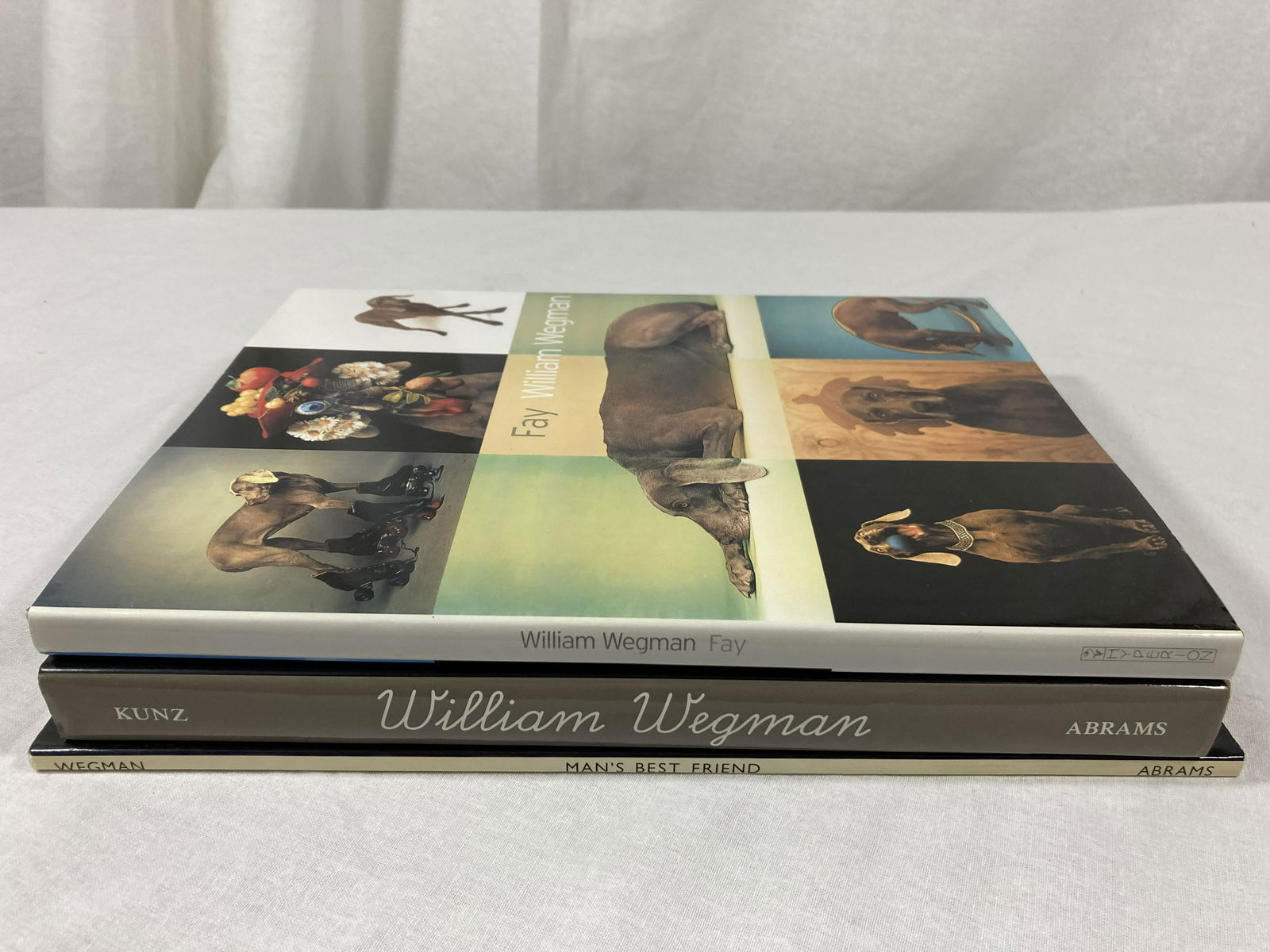WILLIAM WEGMAN Signed X3 With SMALL REMARQUE DRAWINGS Man's Best Friend, FAY (1 of 14)