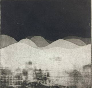 NORMAN ACKROYD Pencil Signed SALT LAKE CITY, UTAH 1971 Aquatint LIMITED EDITION: ARTIST: Norman Ackroyd (Leeds, United Kingdom, London, England, b. 1938) TITLE: Utah MEDIUM: Solvent transfer photo-etching with aquatint and engraving on hand-wove paper OVERALL SIZE: unframed, Image