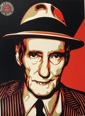 SHEPARD FAIREY Signed X2 WILLIAM S BURROUGHS 2014 Limited Edition KATE SIMON (1 of 15)
