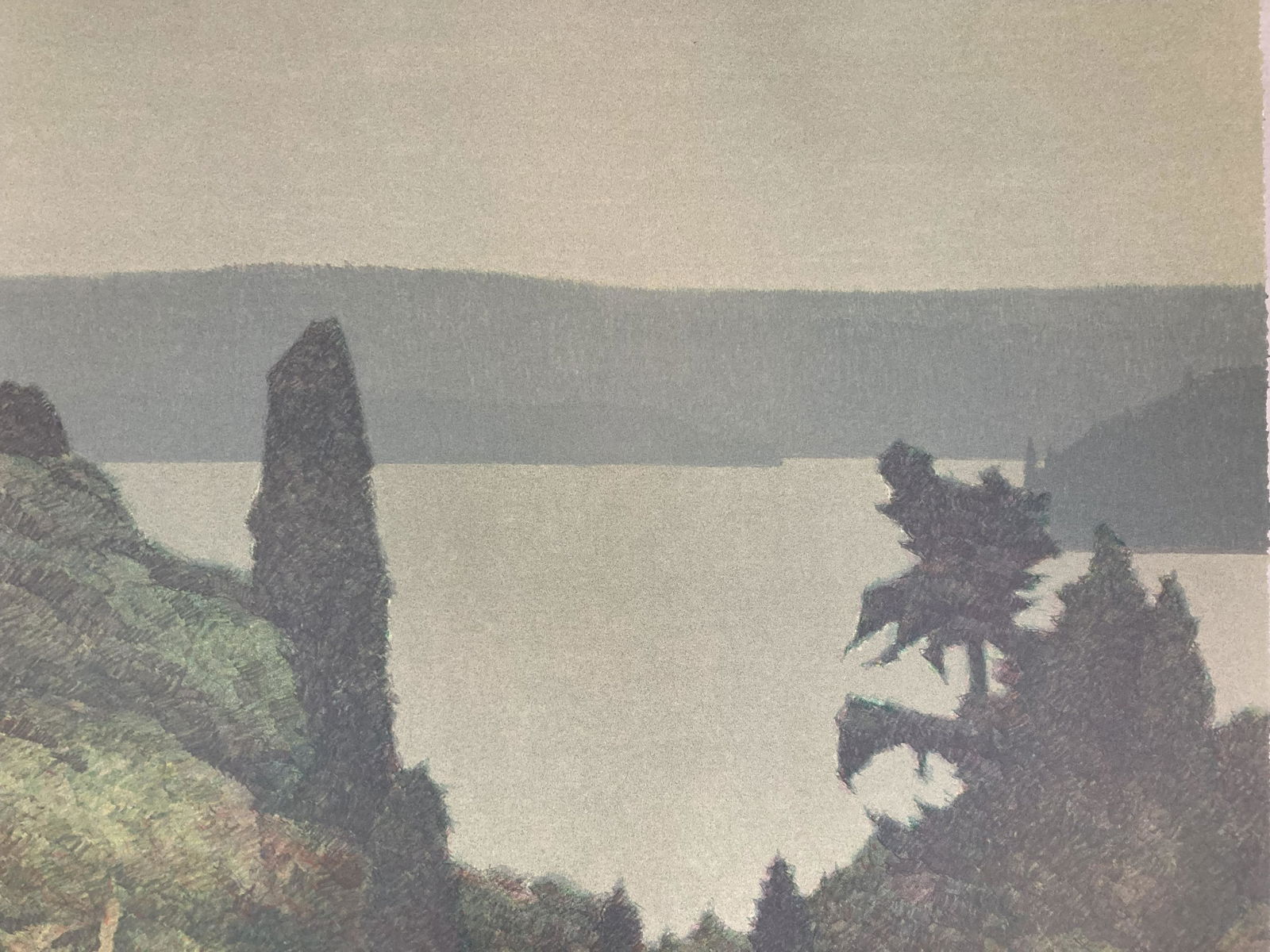 RUSSELL CHATHAM Signed PUGET SOUND Lithograph 1989 LIMITED EDITION (1 of 12)