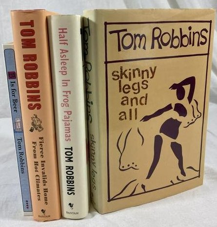 TOM ROBBINS Signed X3 SKINNY LEGS & ALL First Edition FIERCE INVALIDS (1 of 16)