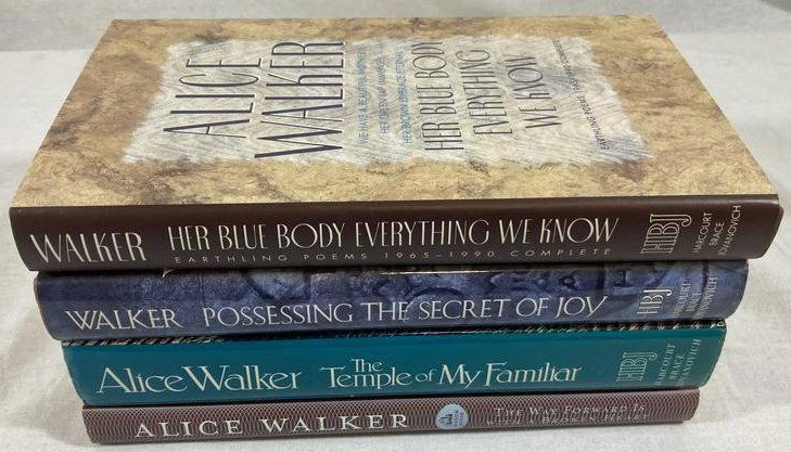 ALICE WALKER Signed X4 First Editions, First Printing TEMPLE OF MY FAMILIAR Her Blue Body (1 of 16)