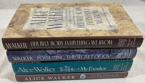 ALICE WALKER Signed X4 First Editions, First Printing TEMPLE OF MY FAMILIAR Her Blue Body (1 of 16)