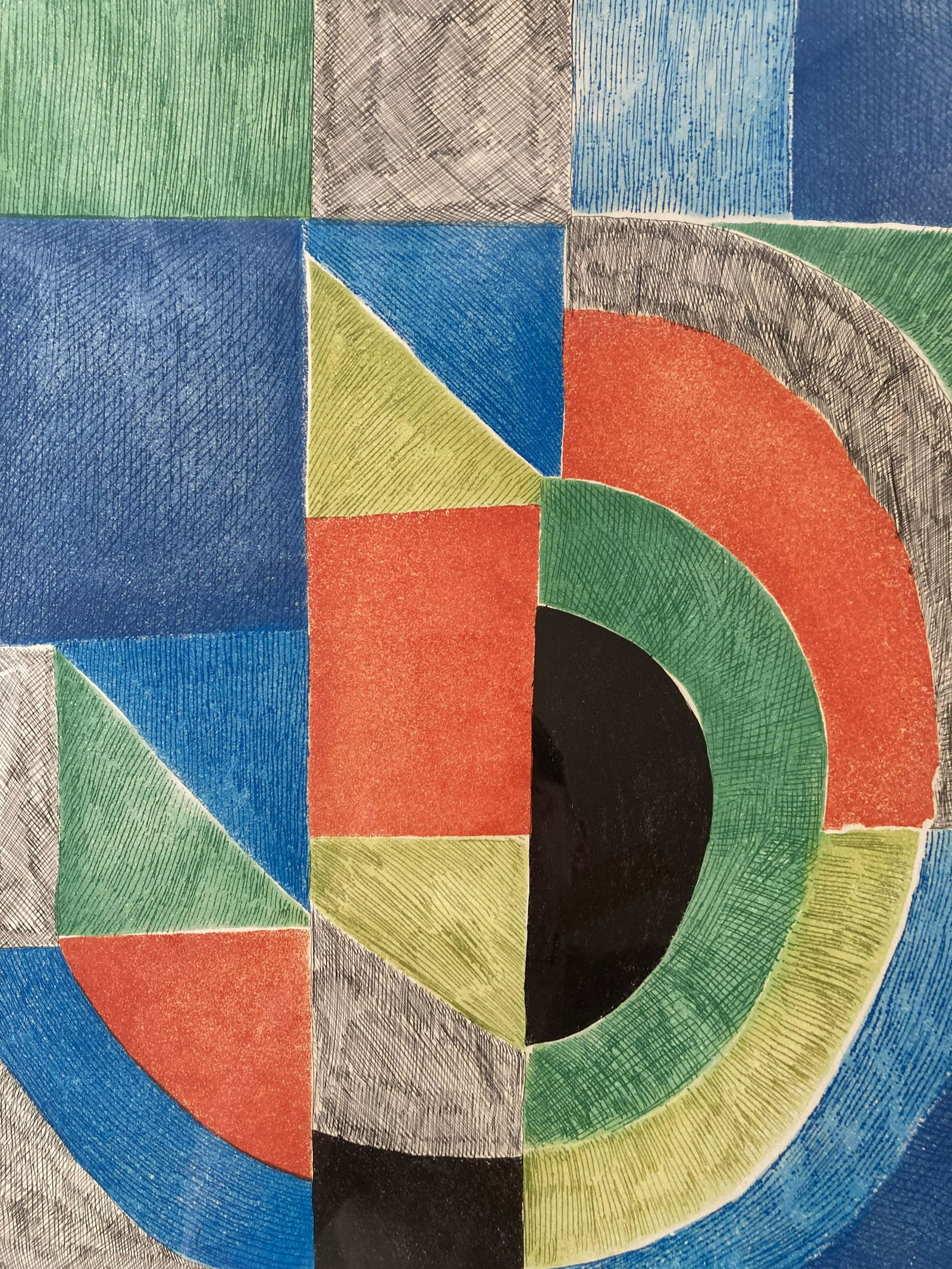 SONIA DELAUNAY (1885-1979) Signed COLOR ETCHING Limited Edition EA Ukraine (1 of 17)