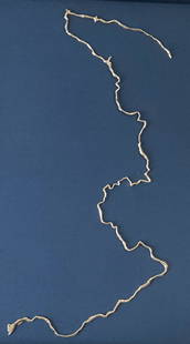 MAYA LIN Signed Silver River LIMITED EDITION SCULPTURE Confluence Project #11 of 30: ARTIST: Maya Lin (Athens, Ohio, Yale University School of Architecture, New York City, New York, b. 1959) TITLE: Silver River: The Columbia, 2006 MEDIUM: Recycled silver SIZE: Sculpture, 28" (top to