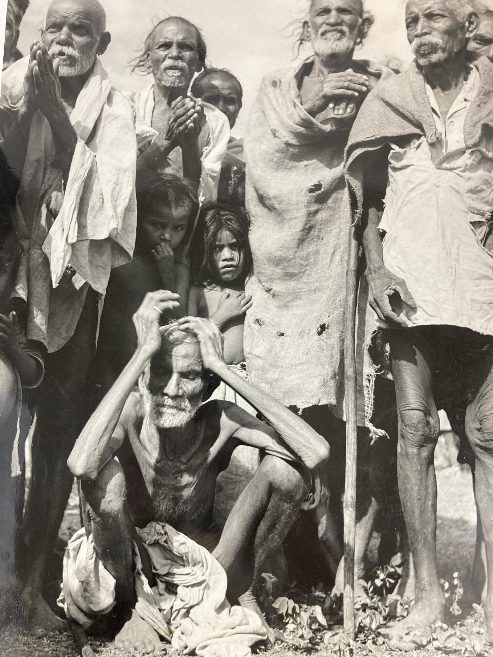 MARGARET BOURKE-WHITE Pencil Notations on Verso GELATIN SILVER PRINT Famine in India LIFE MAGAZINE (1 of 18)