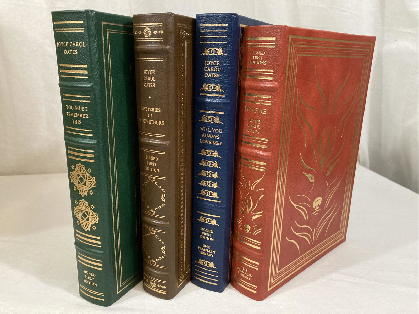 JOYCE CAROL OATES Signed X4 FOXFIRE Limited Edition FRANKLIN LIBRARY (1 of 20)