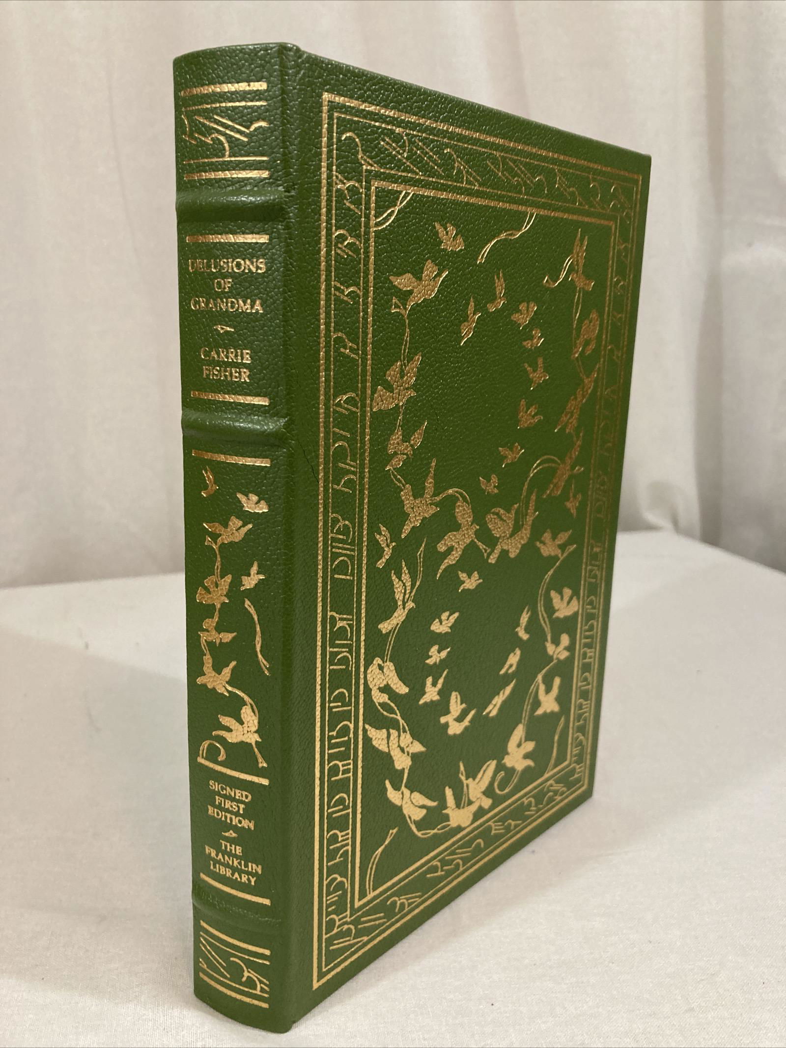 CARRIE FISHER (1956-2016) Signed STAR WARS Limited Edition FRANKLIN LIBRARY Delusion of Grandma (1 of 16)