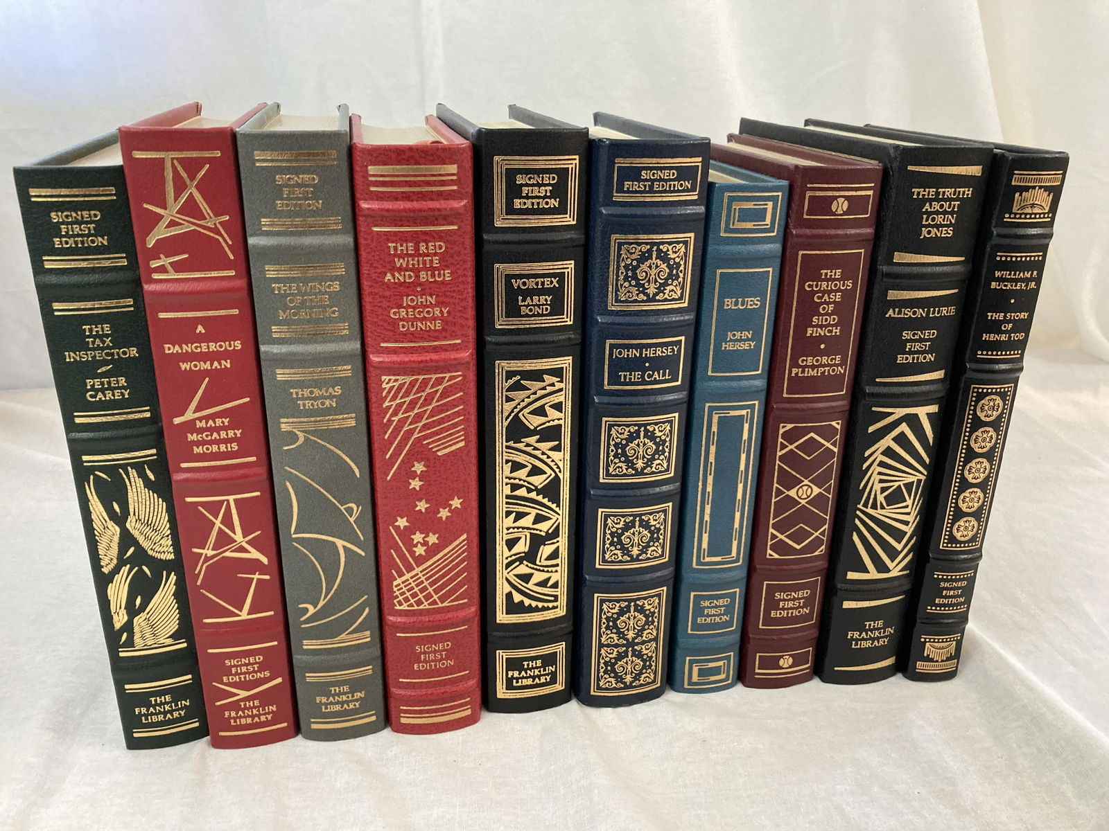 JOHN HERSEY Signed X10 FRANKLIN LIBRARY Limited Editions WILLIAM F BUCKLEY (1 of 17)