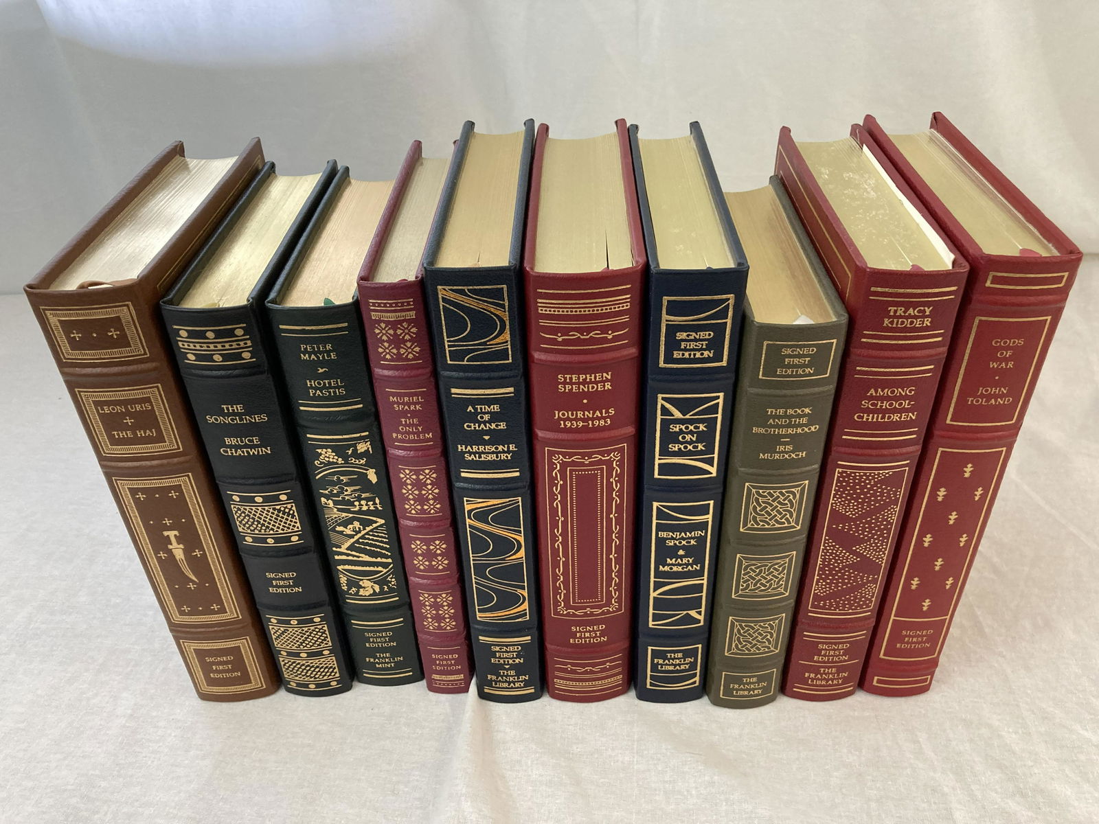 PETER MAYLE Signed X10 FRANKLIN LIBRARY Limited Editions BRUCE CHATWIN (1 of 20)