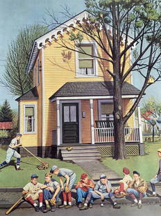 STEVAN DOHANOS Signed STAR PITCHER Limited Edition NUMBERED: ARTIST: Stevan Dohanos (Lorain, Ohio, Westport, Connecticut, 1907-1994) TITLE: Star Pitcher SIZE: Pint: 36" x 29" MEDIUM: Lithograph DESCRIPTION: Up for auction is a beautiful print from American