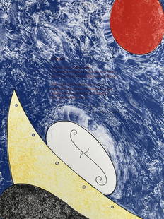 WILLIAM T. WILEY (1937-2021) Signed DENEB Lithograph 1996 LIMITED EDITION Print Club of Cleveland: ARTIST: William T. Wiley (Bedford, Indian, Kentfield, California, 1937-2021) TITLE: Deneb, 1996 SIZE: Sheet: 25" x 17 3/4" MEDIUM: Lithograph in colors DESCRIPTION: Up for auction is a signed limited