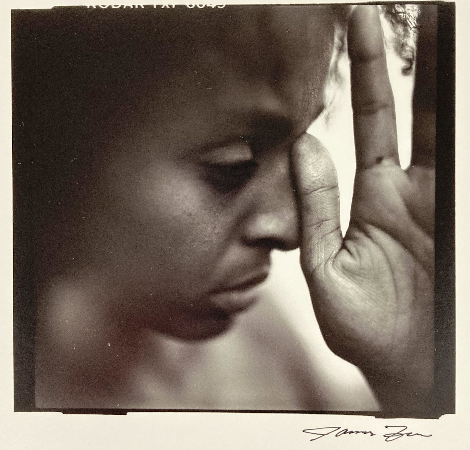 JAMES FEE (1949-2006) Signed SEPIA-TONED GELATIN SILVER PRINT Face & Hand (1 of 13)