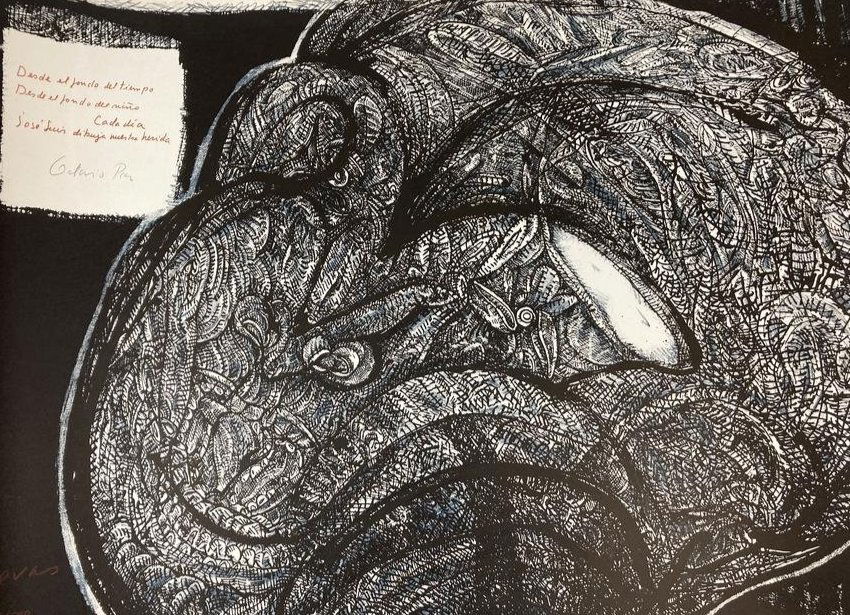 JOSE LUIS CUEVAS Signed OCTAVIO PAZ Lithograph LIMITED EDITION Mexico (1 of 15)