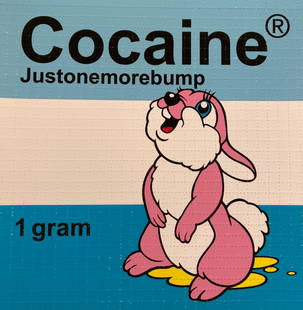 BEN FROST Signed JUST ONE MORE BUMP Limited Edition NUMBERED 1XRUN: AUTHOR/ARTIST: Ben Frost (Sydney, Australia) TITLE: Just One More Bump, 2021 SIZE: Sheet: 7 1/2" x 7 1/2" MEDIUM: Screenprint on perforated blotter paper DESCRIPTION: Up for auction is a signed