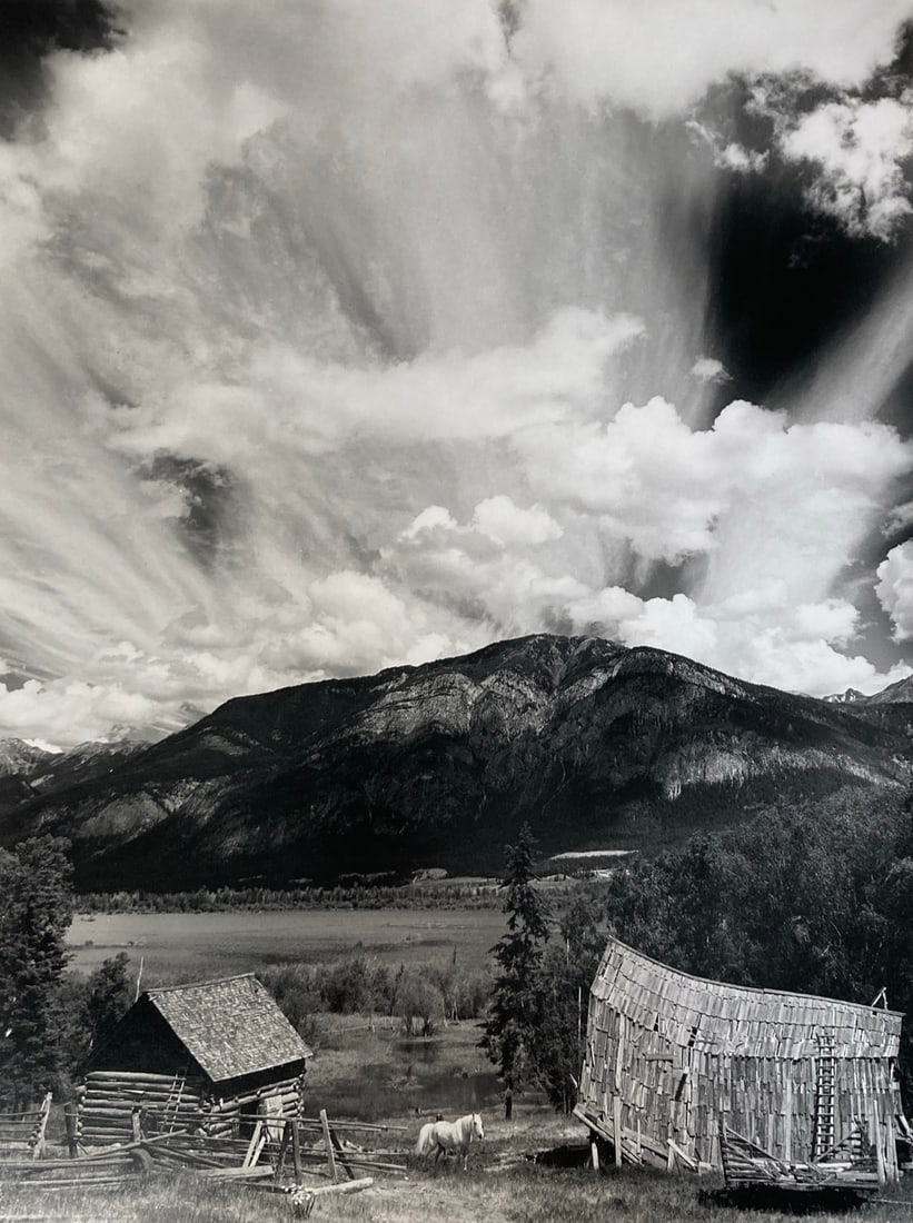 ROBERT (BOB) WERLING Signed MOUNTAIN TOPPED WITH CLOUDS Gelatin Silver Print (1 of 14)