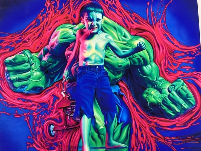 RON ENGLISH Pencil Signed HULK BOY 2007 Limited Edition NUMBERED 93 of 100 (1 of 18)