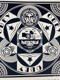 SHEPARD FAIREY Signed OBEY GIANT RECORDS Limited Edition SCREEN PRINT Numbered