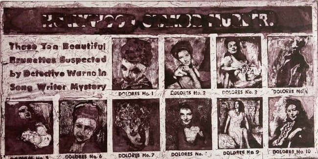 ANN CHERNOW Pencil Signed TEN DELORESES Numbered AQUATINT ETCHING (1 of 16)