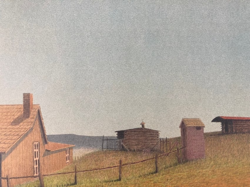 RUSSELL CHATHAM Signed OLD HOMESTEAD FARM Lithograph 2001 LIMITED EDITION (1 of 14)