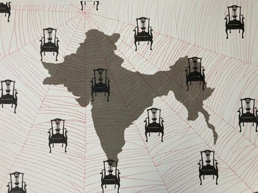 LAUREN EWING Signed THE BRITISH CHAIRS Monotype 1993 INDIA PARTITION