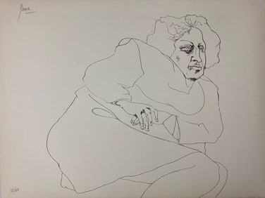 PETER PAONE Signed MY FATHER 1969 Lithograph LIMITED EDITION Numbered