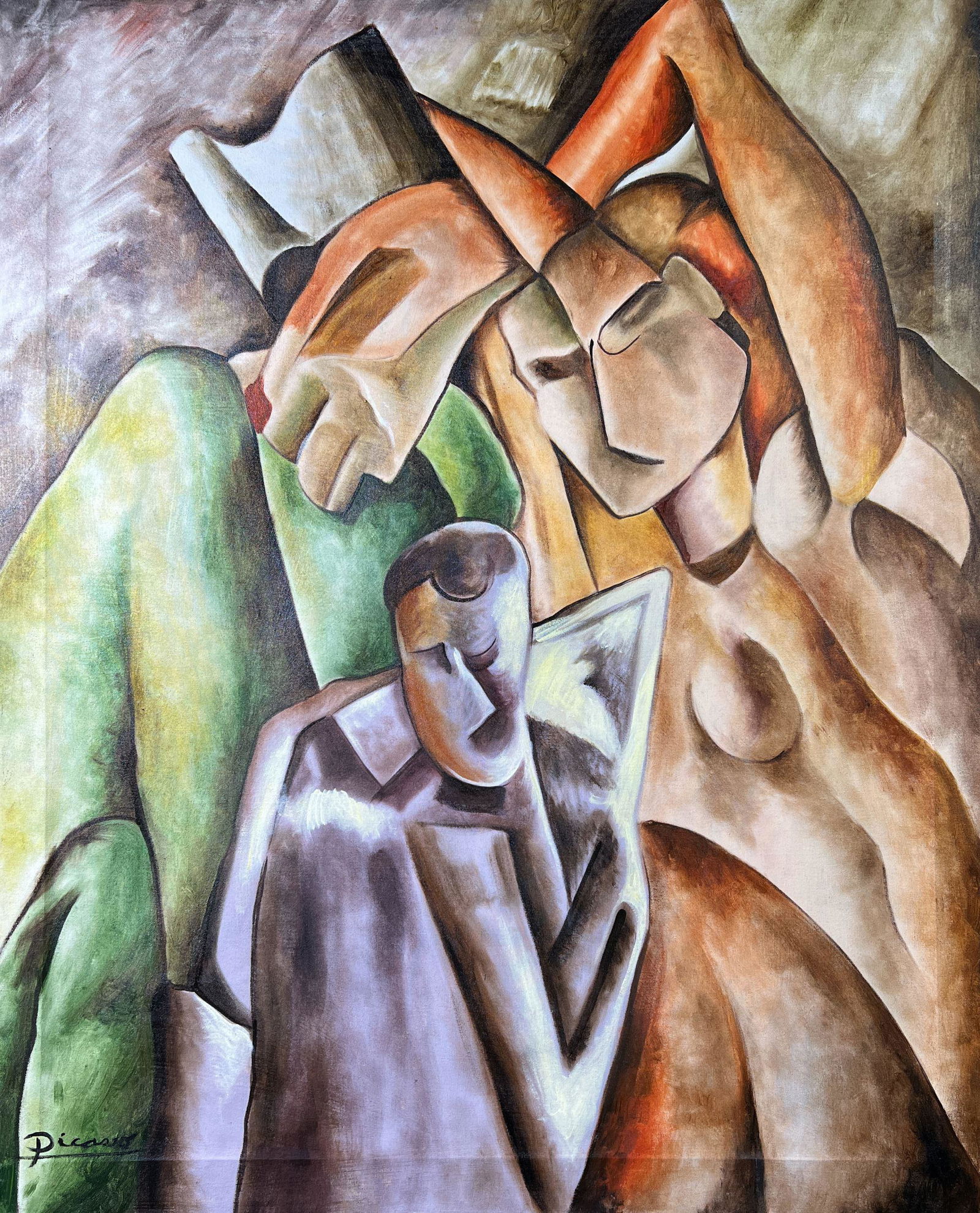 Pablo Picasso (Spanish,1881-1973) - Oil on Canvas (1 of 5)