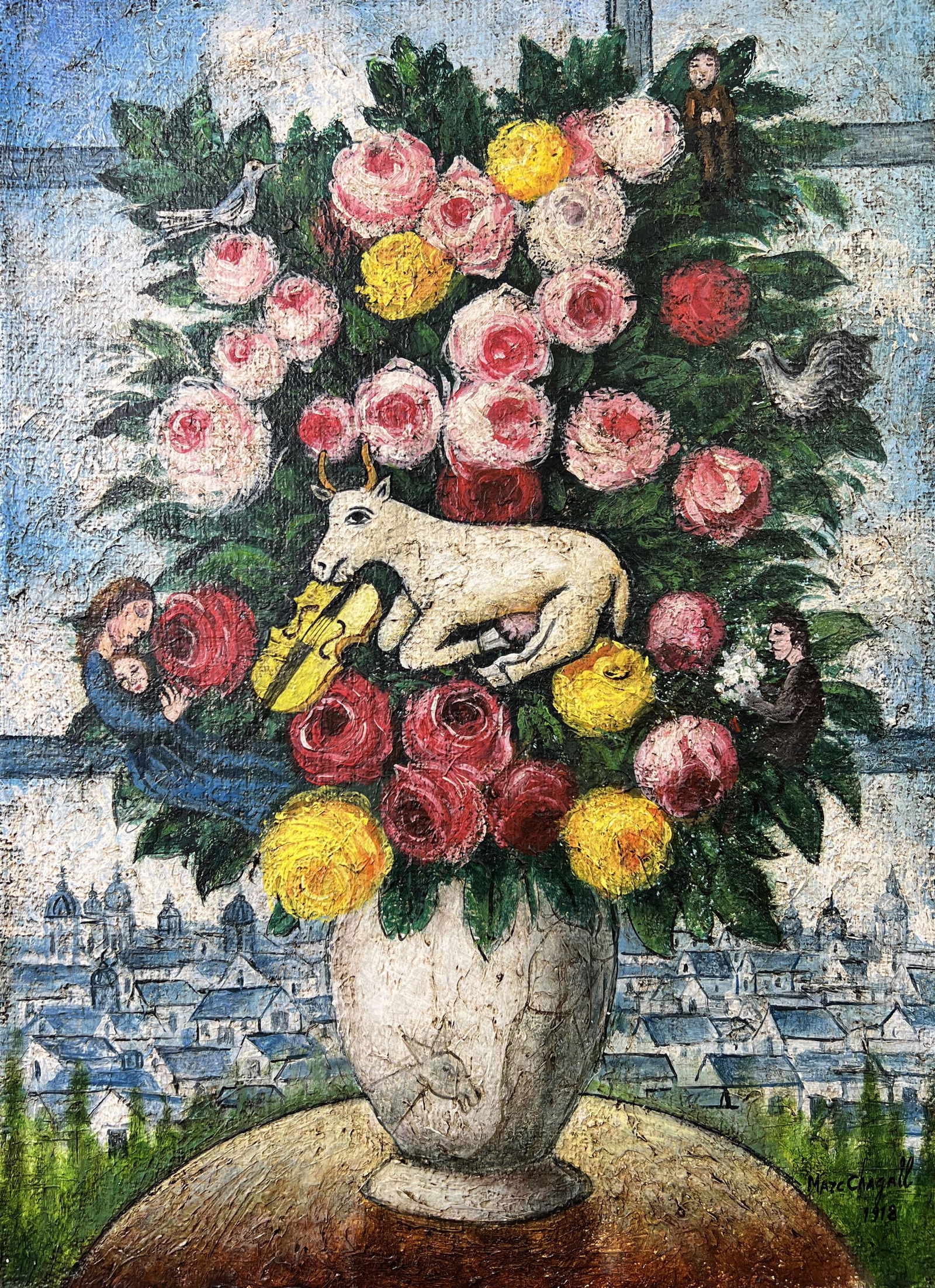 Marc Chagall (French, 1887-1985) - Oil on Canvas (1 of 5)
