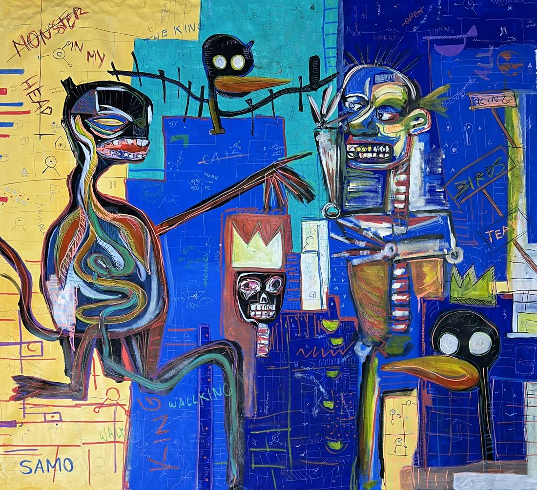 Jean-Michel Basquiat (American, 1960-1988) Acrylic on Canvas (1 of 8)