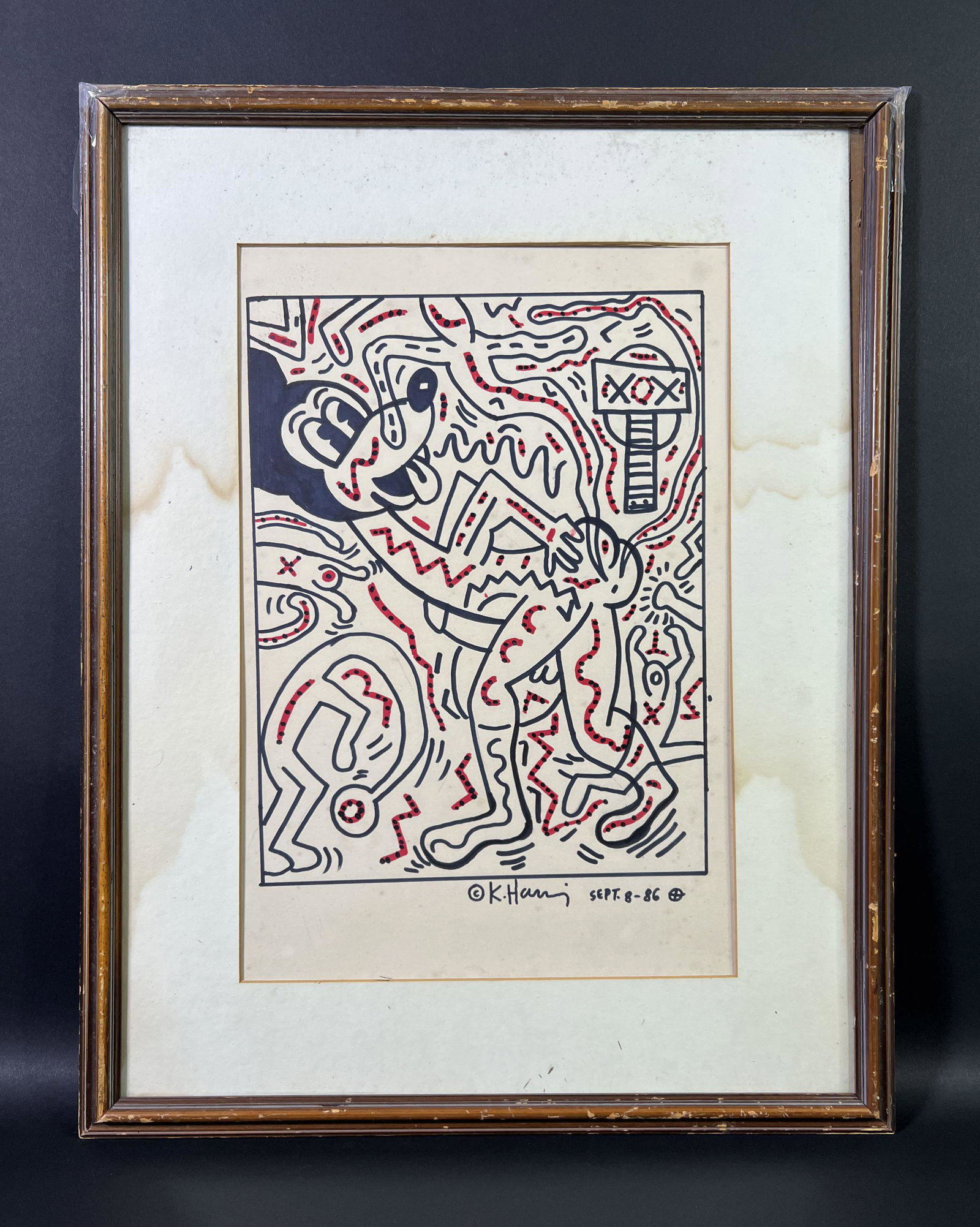 Keith Haring (American, 1958 -1990) - Marker on Paper (1 of 4)