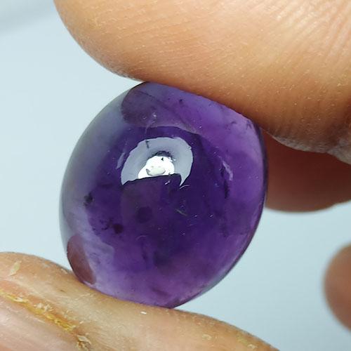 16.00 CTS NATURAL AMETHYST OVAL CABOCHON LOOSE GEMSTONES (1 of 4)