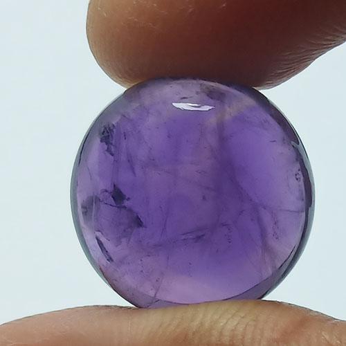 14.15 CTS NATURAL AMETHYST ROUND CABOCHON LOOSE GEMSTONES (1 of 4)