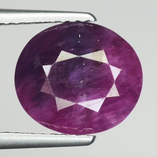 4.60 CTS NATURAL RUBY GLASS FILLED OVAL SHAPE LOOSE GEMSTONES (1 of 2)