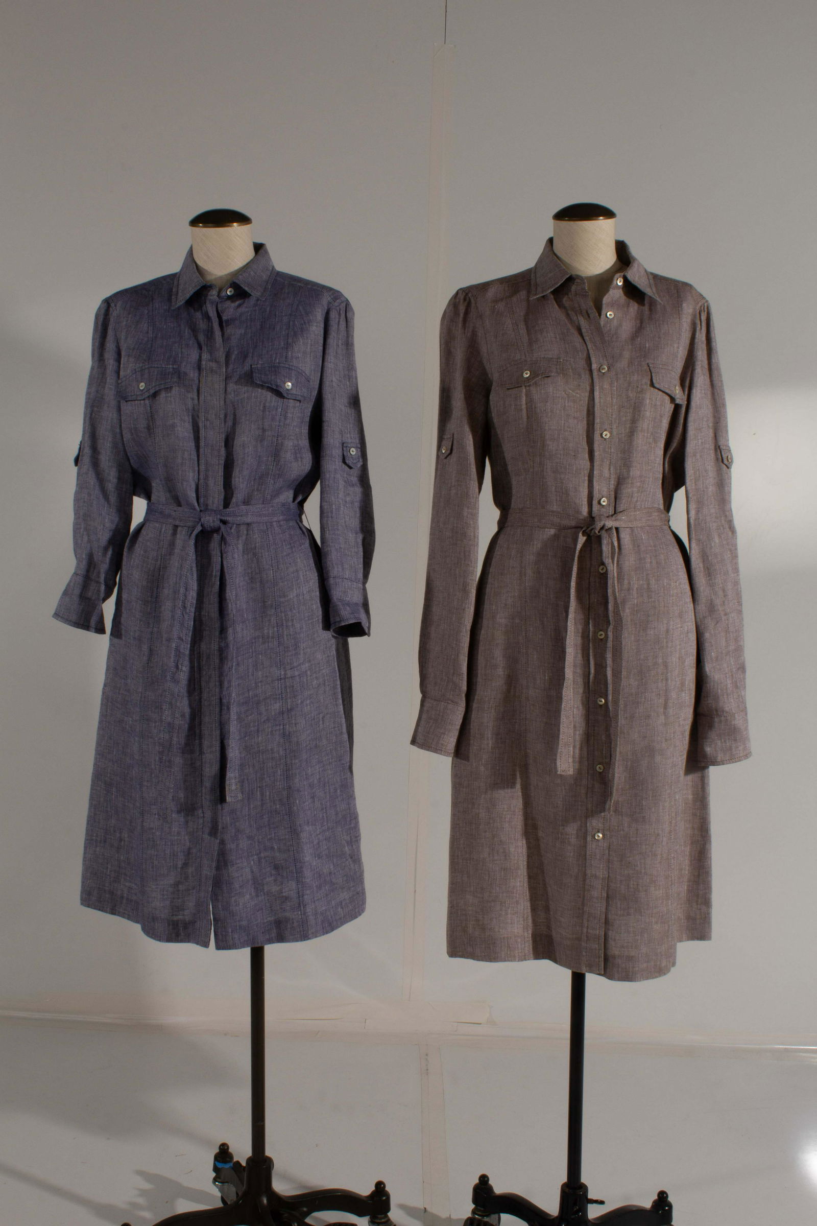 Loro Piana Linen Dress Size 48 BLUE and BARLEY Lot of 2 (1 of 14)