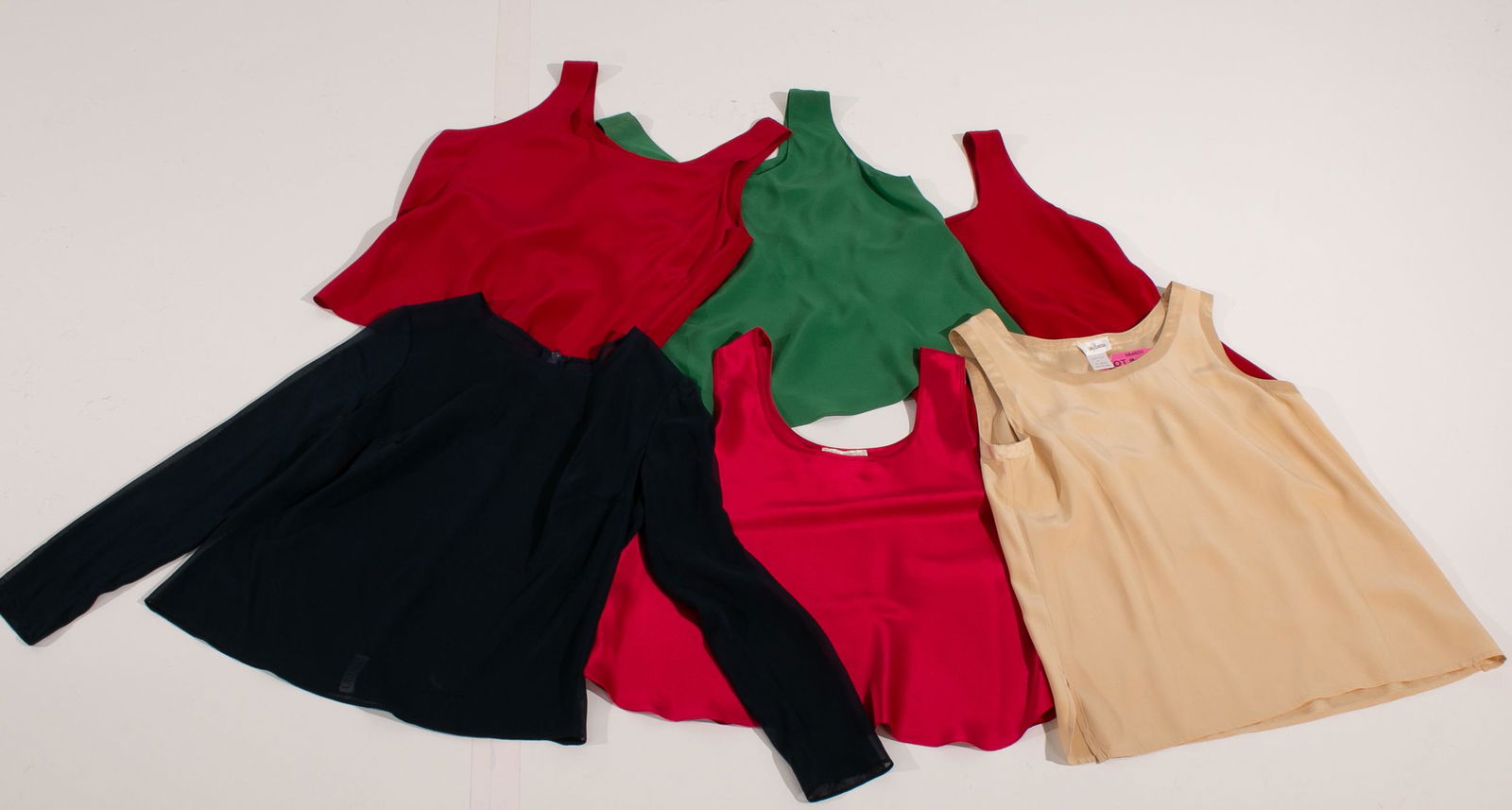 Lot of 6 Silk Tops Size L (1 of 20)