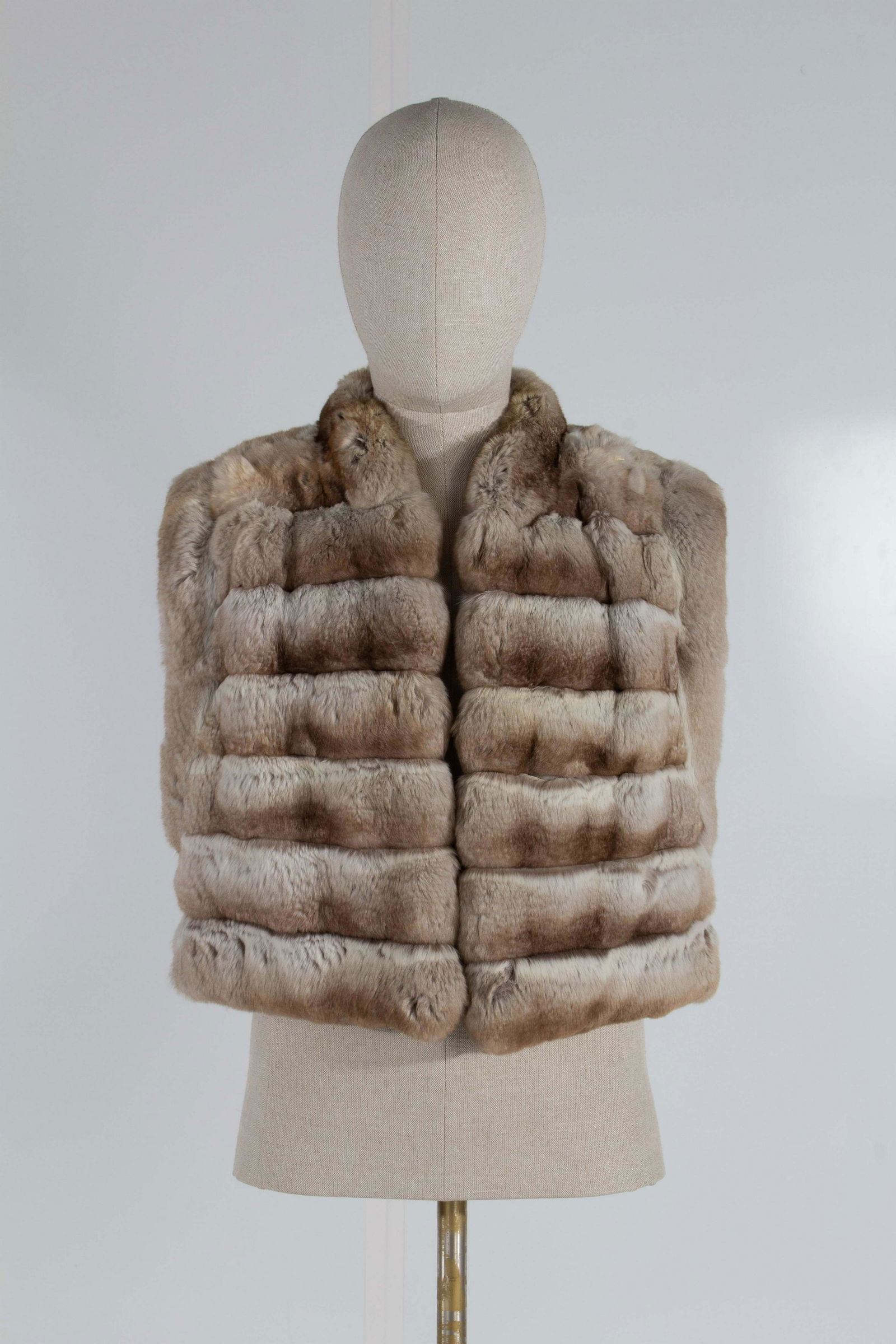 Mr. Milton Cream Chinchilla Fur Vest (LRT monogram) (1 of 13)