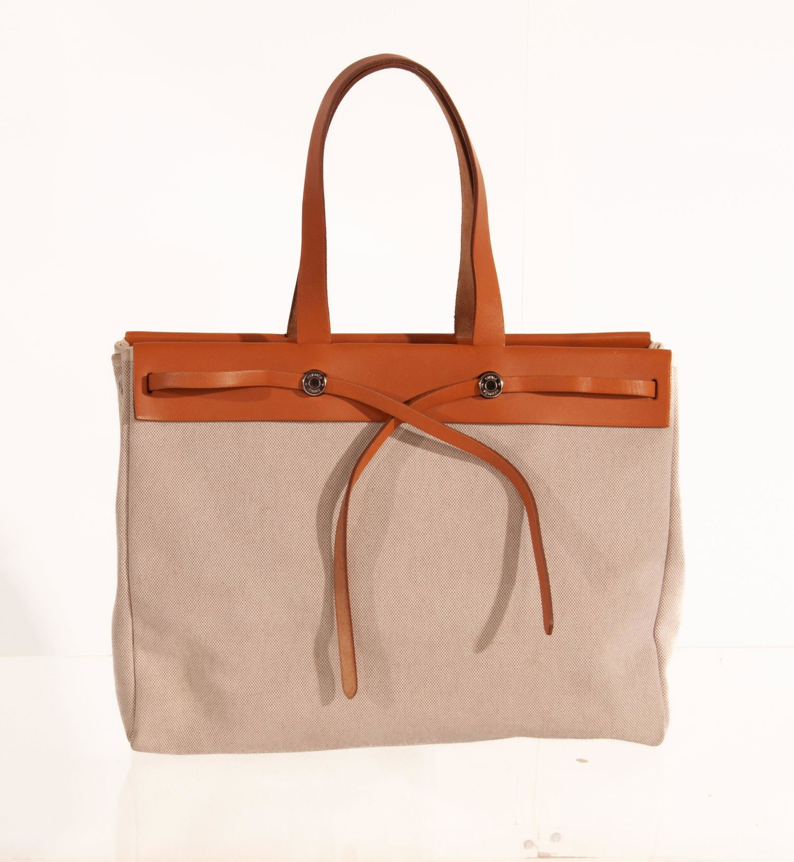 Hermes Paris Canvas Cabas Bag w/ Strap & Dust Bag (1 of 16)