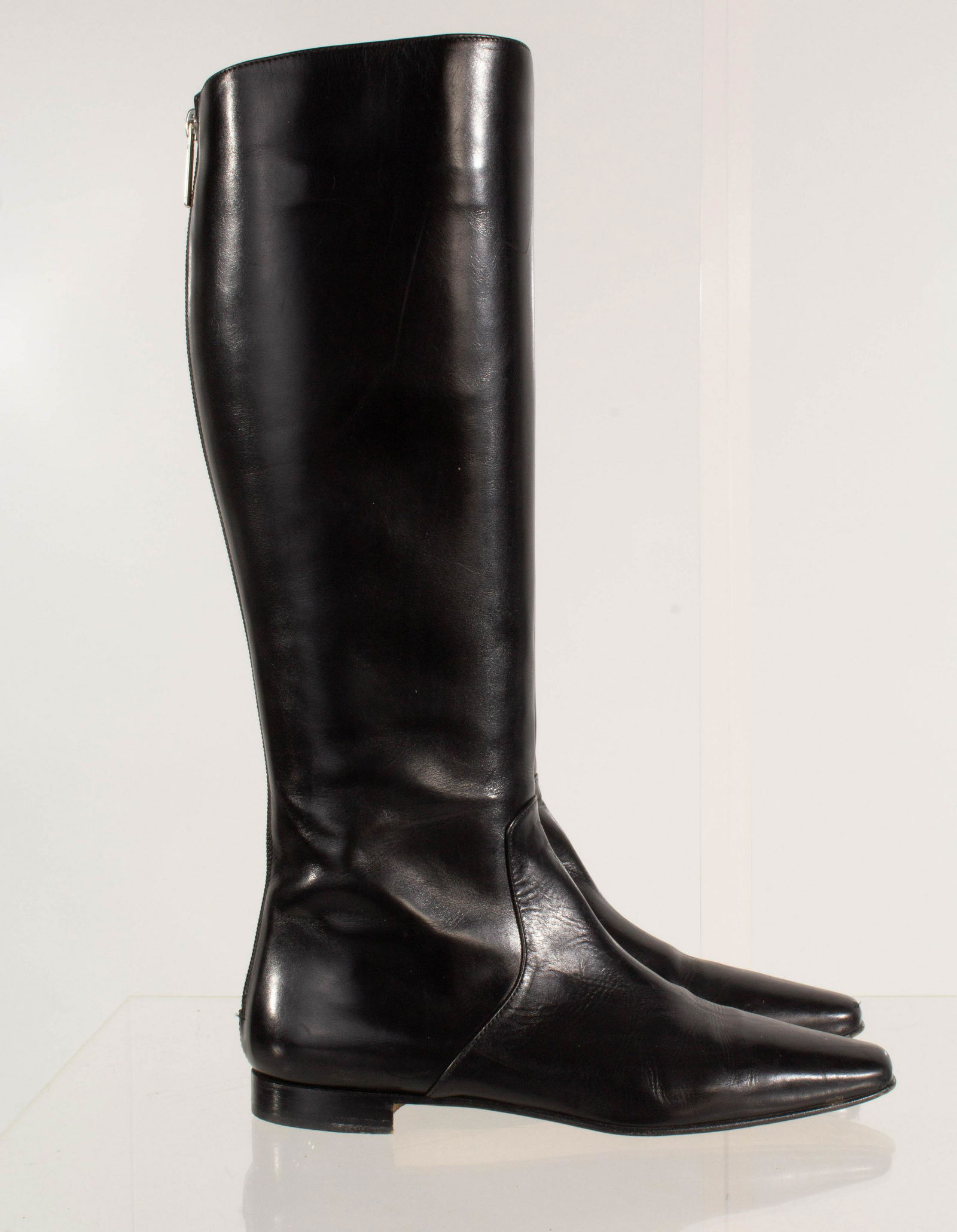 Manolo Blahnik Leather Boot Black Size 38 (1 of 13)
