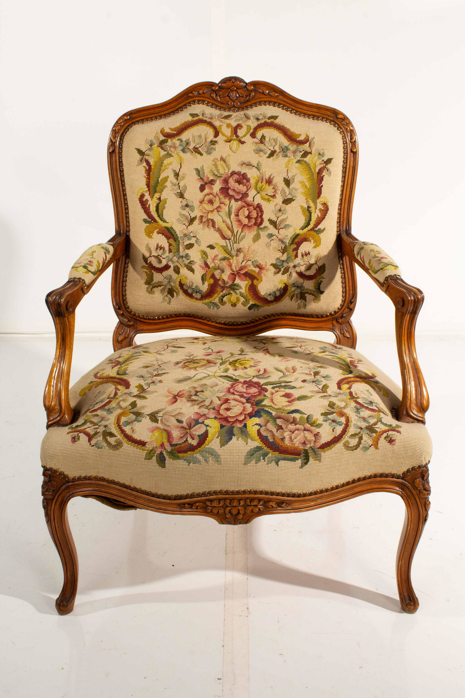Needle Point Arm Chair: Needle Point Arm Chair